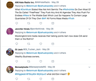 Illustration for article titled Elon Musk’s Weekend Of Tweets Ends Badly, And With Actual Nazis